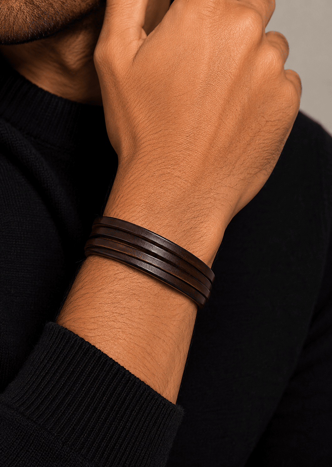 Läderarmband Savage Echo