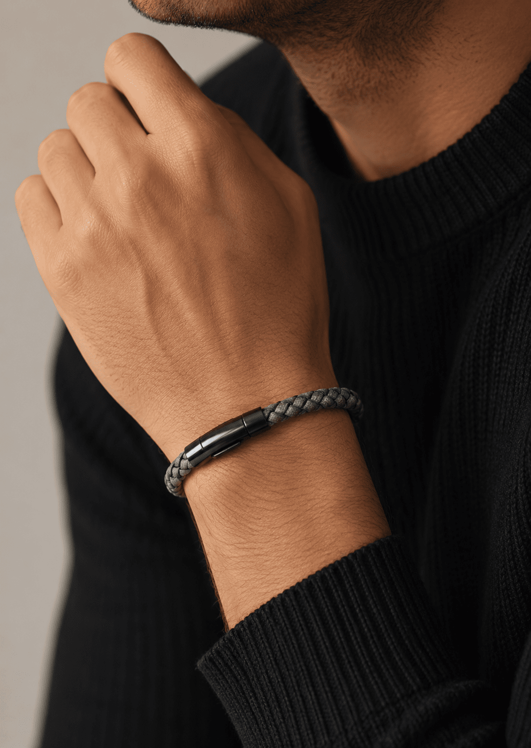 Läderarmband Talon Weave