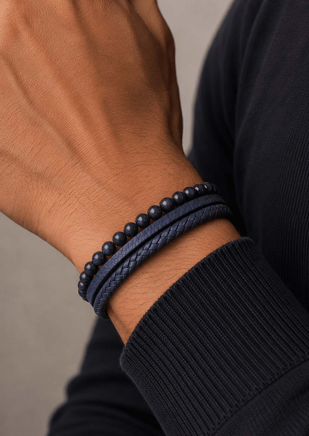 Läderarmband Titan Charm