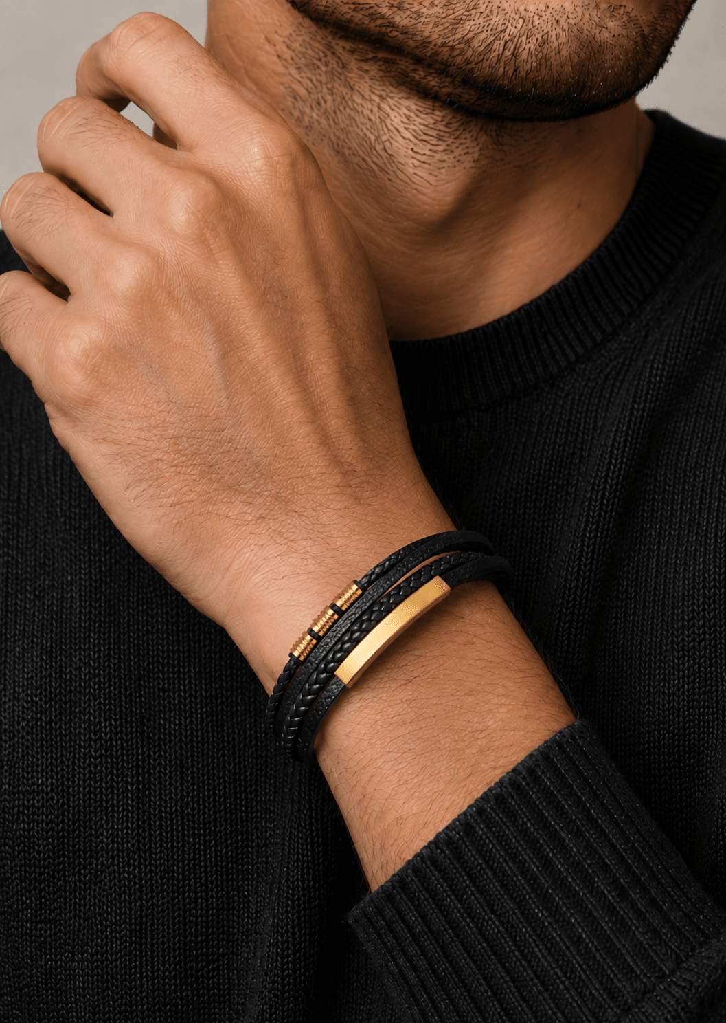 Läderarmband Titan Embrace