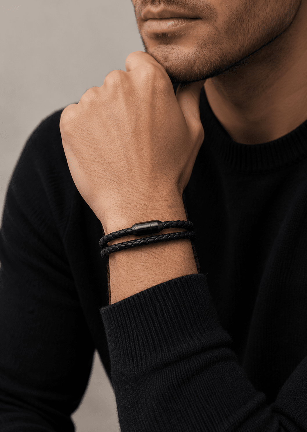 Läderarmband Noble Twine