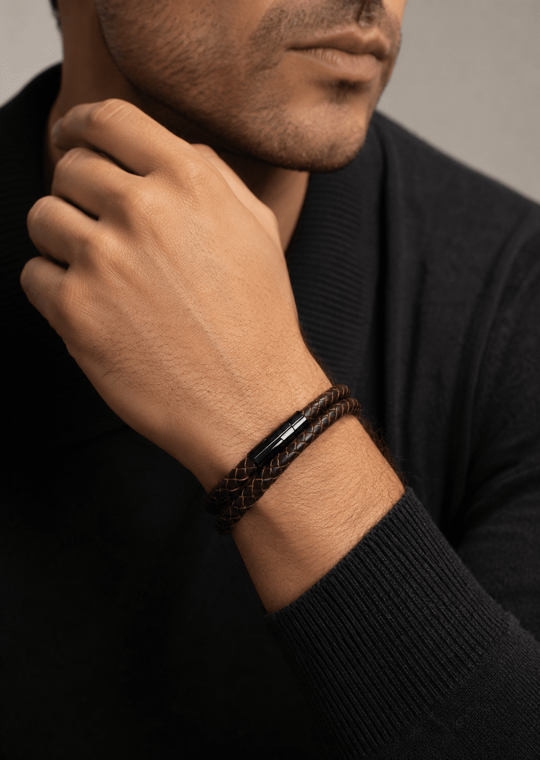 Läderarmband Echelon Weave