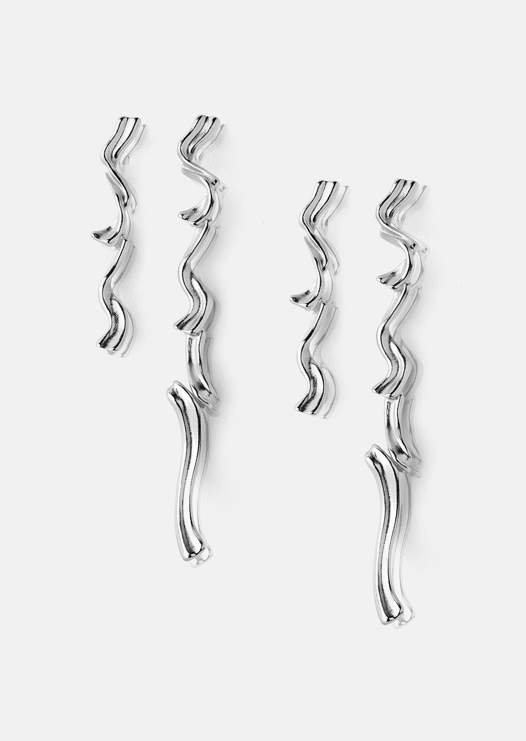 Örhänge Flow - Silverpläterat