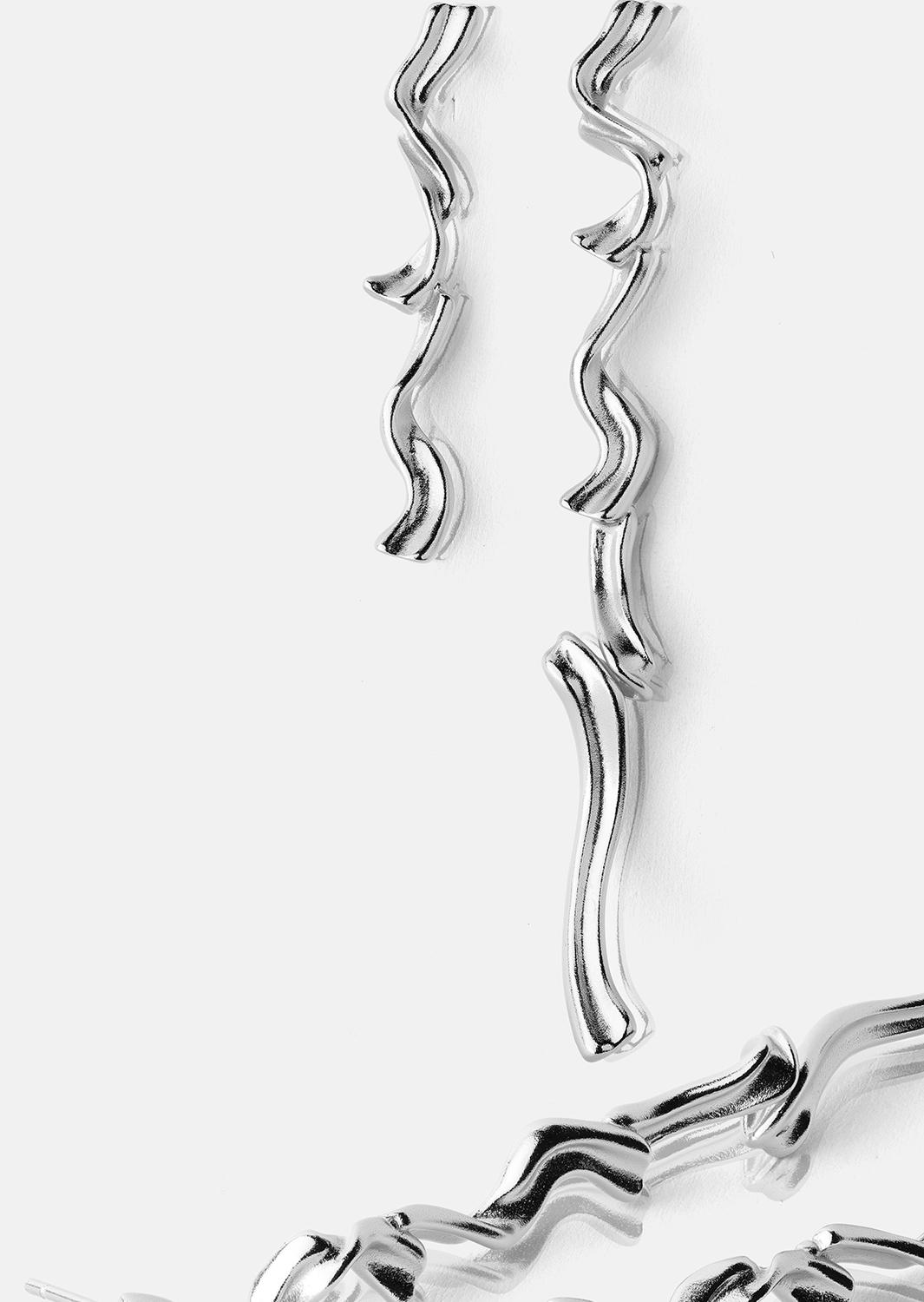 Örhänge Flow - Silverpläterat