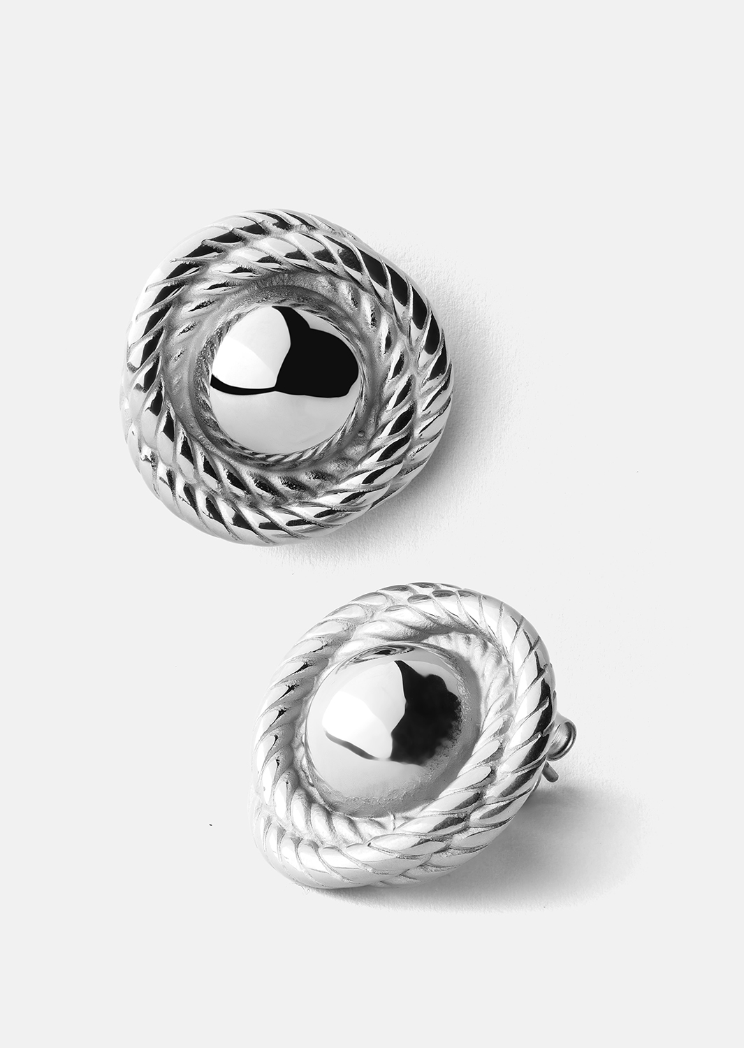 Örhänge Regal Twist - Silverpläterat