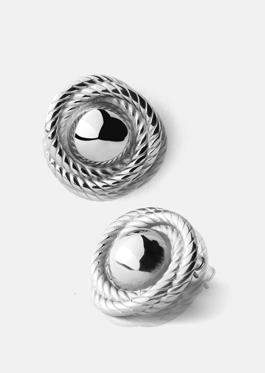 Örhänge Regal Twist - Silverpläterat