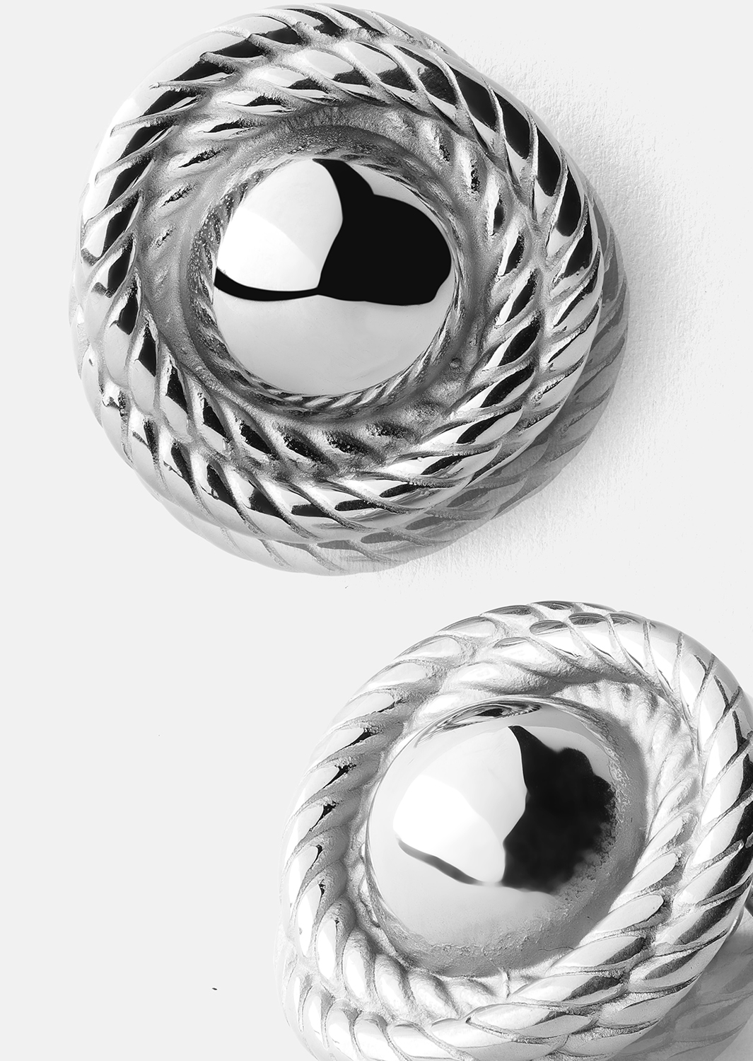 Örhänge Regal Twist - Silverpläterat