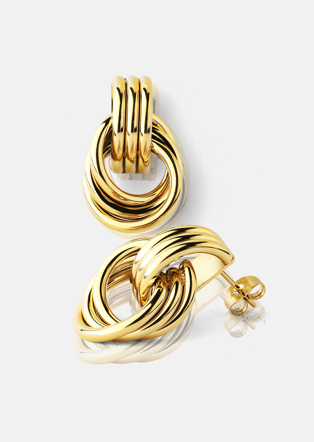 Örhänge Unity Loop - 18k Guldpläterat