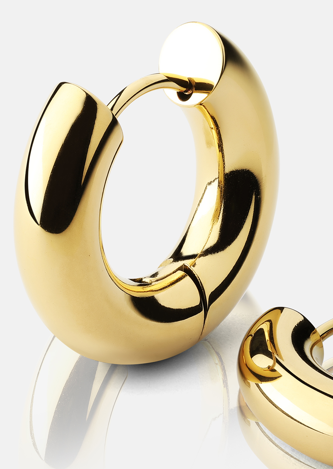 Örhängen Bold Glow – 18k Guldpläterade