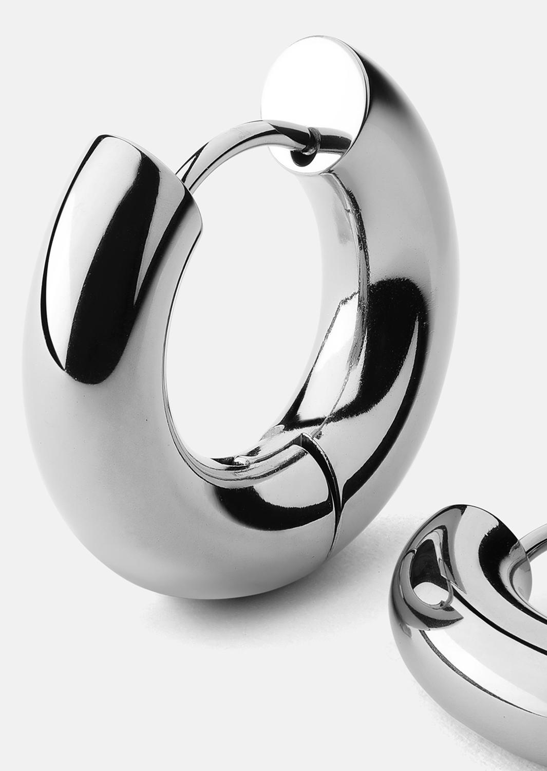 Örhängen Bold Glow – Silverpläterade