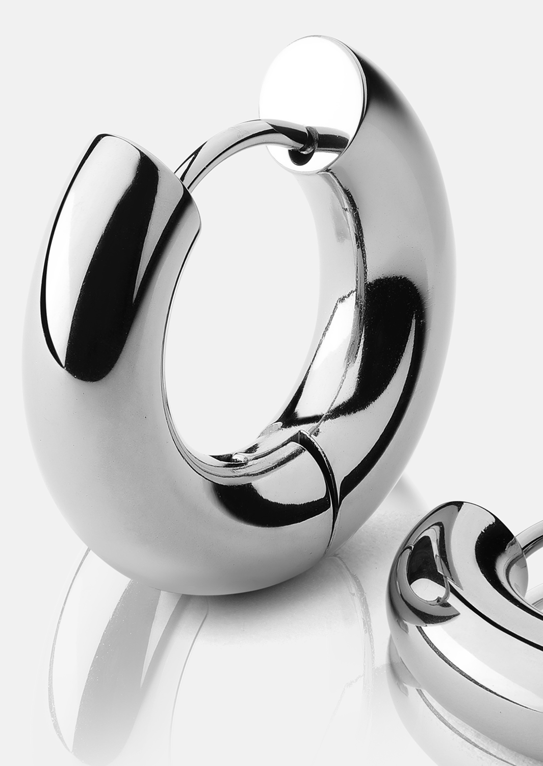 Örhängen Bold Glow – Silverpläterade