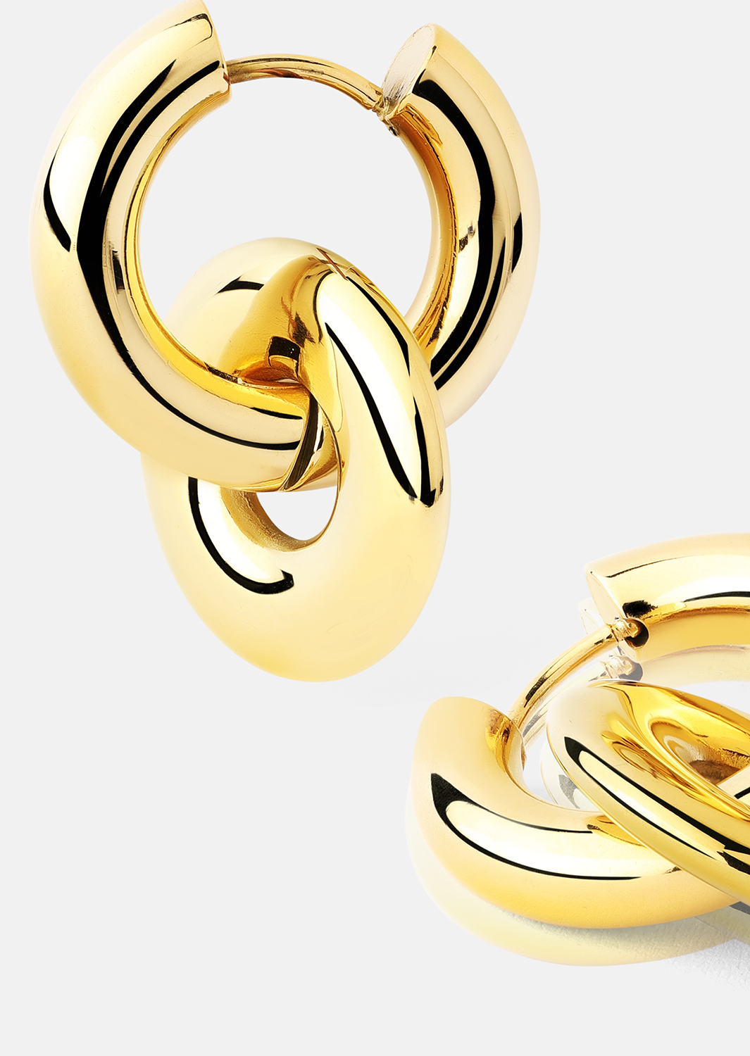 Örhängen Chunky Link – 18k Guldpläterade