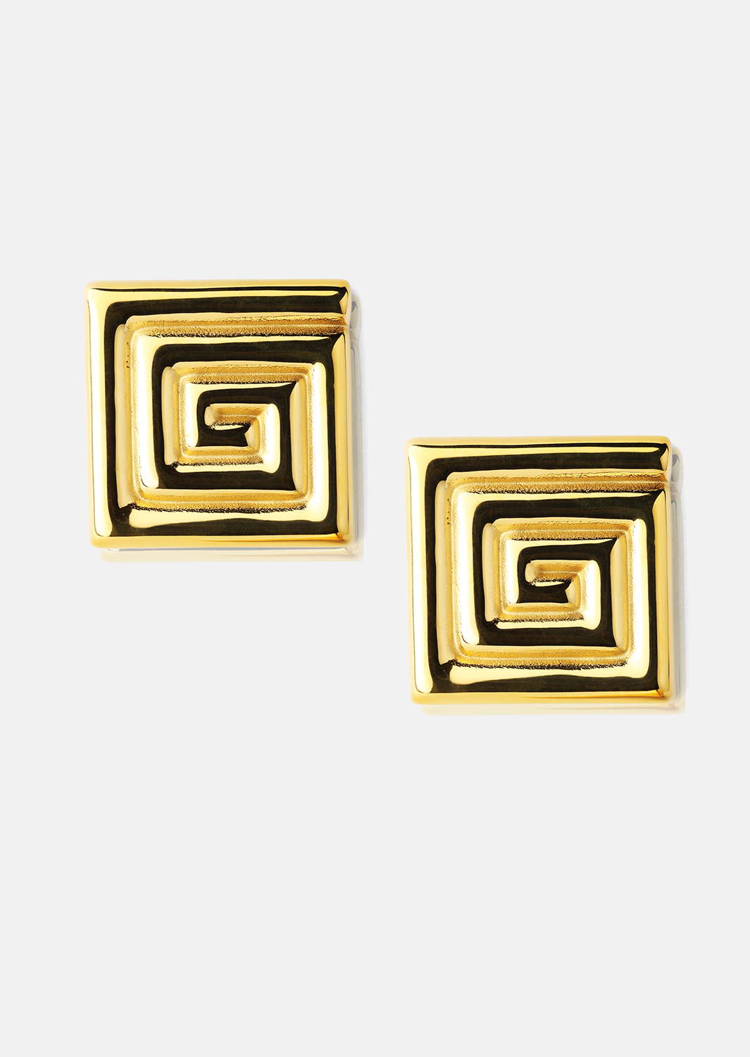 Örhänge Geometric Glow - 18k Guldpläterat