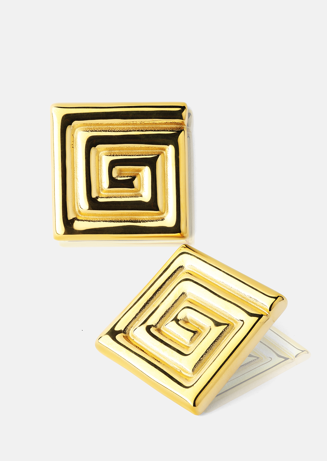 Örhänge Geometric Glow - 18k Guldpläterat