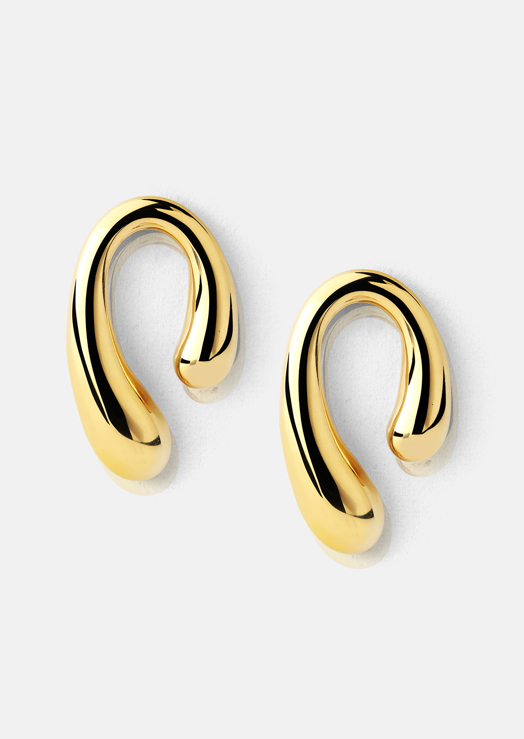 Örhängen Sculpture – 18k Guldpläterade