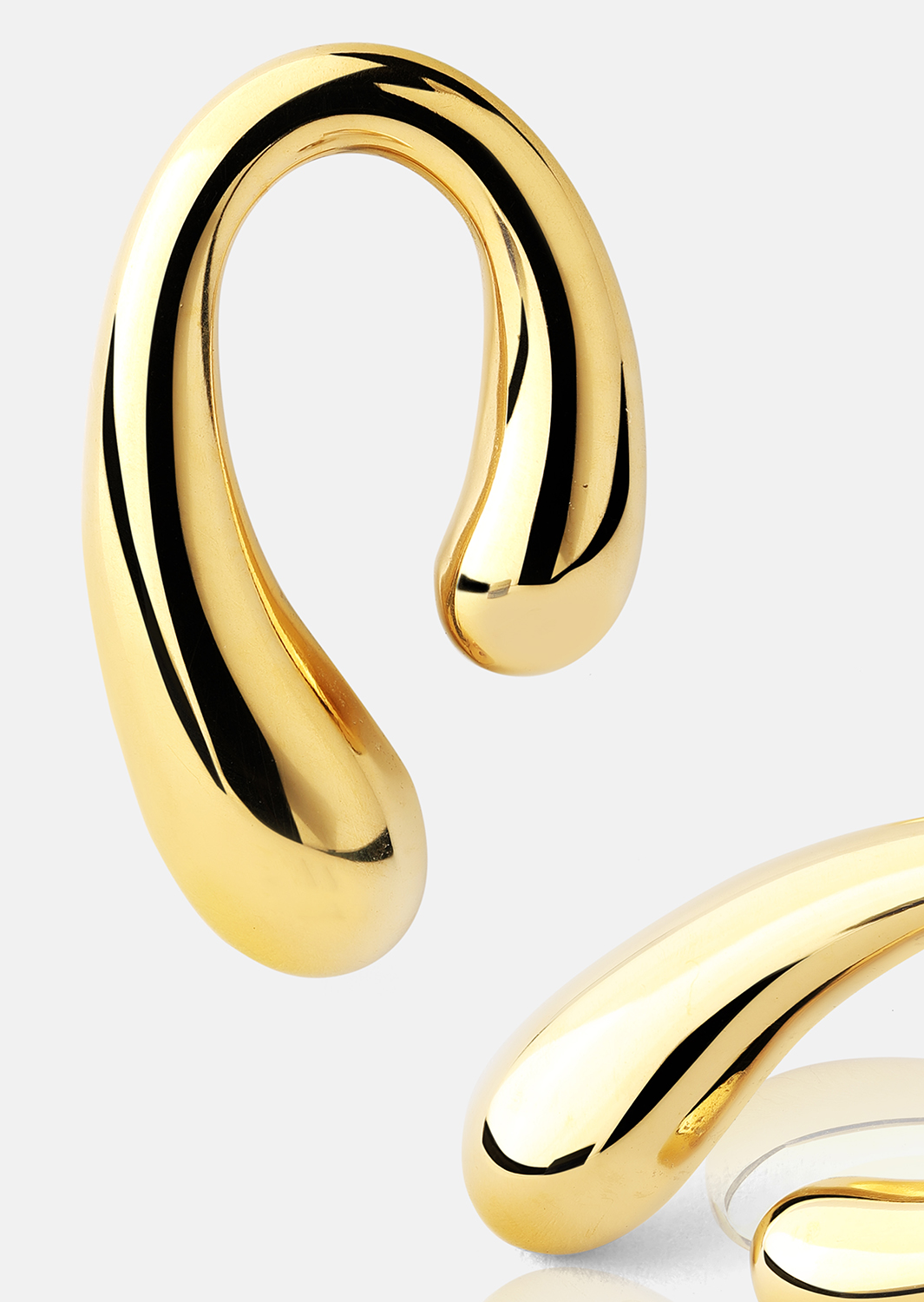 Örhängen Sculpture – 18k Guldpläterade