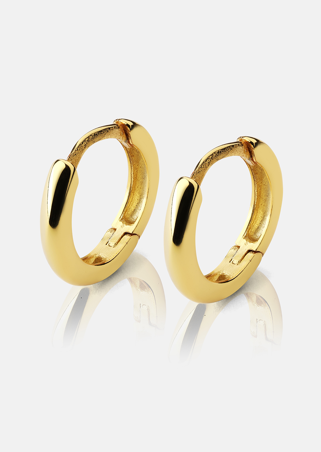 Örhängen Mini Hoops - 18k Guldpläterade