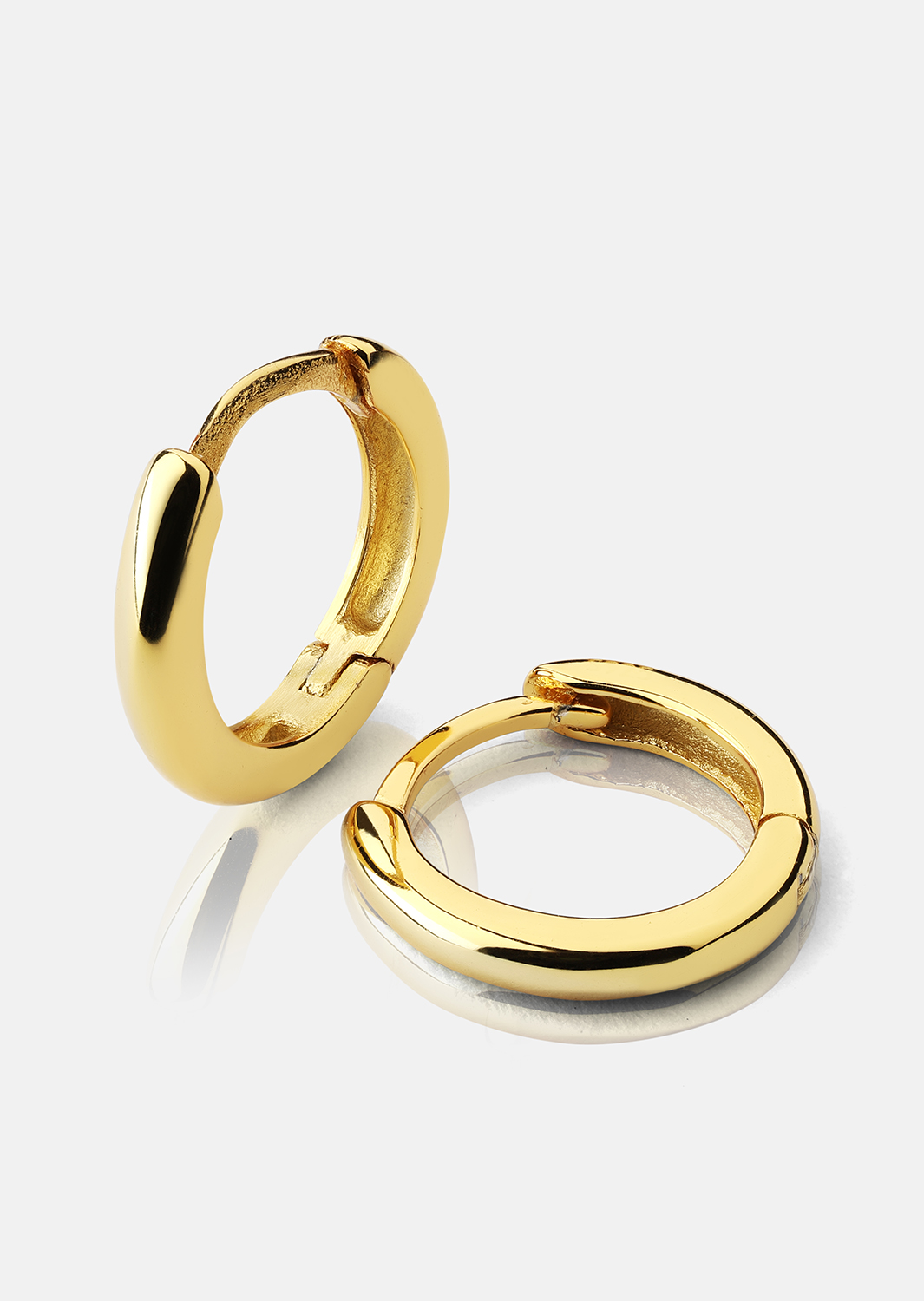 Örhängen Mini Hoops - 18k Guldpläterade