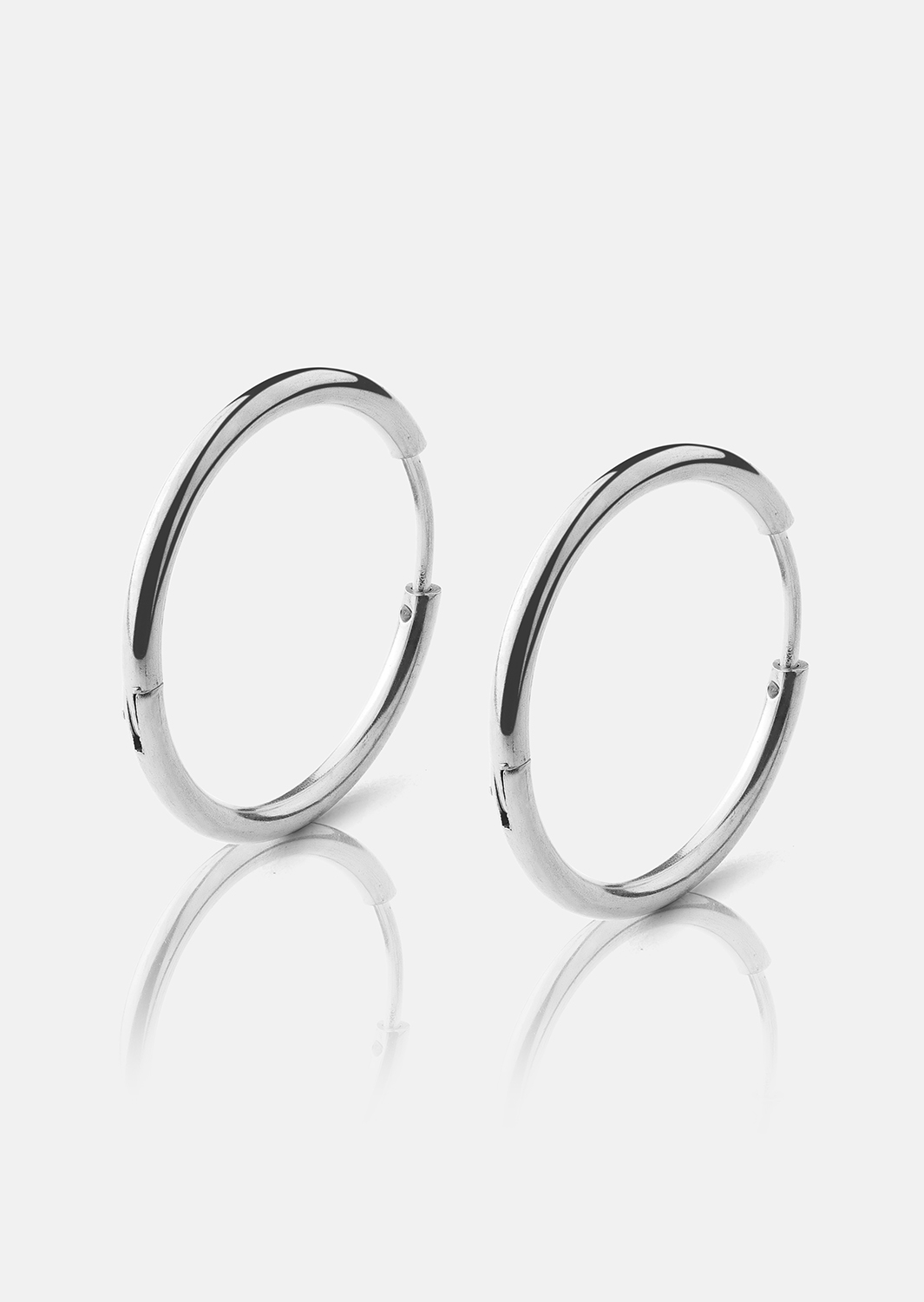 Örhänge Classic Medium - Silverpläterat
