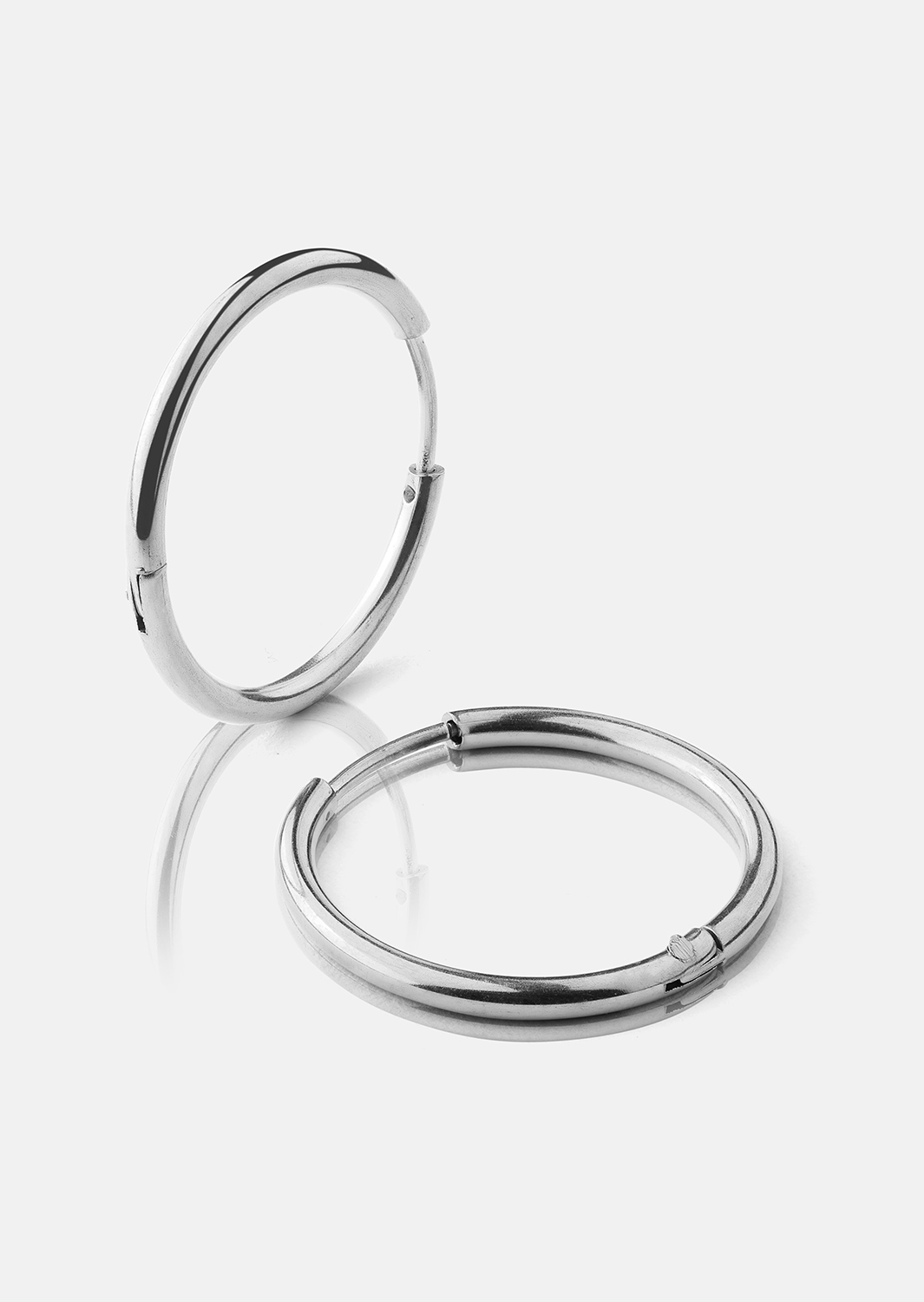 Örhänge Classic Medium - Silverpläterat