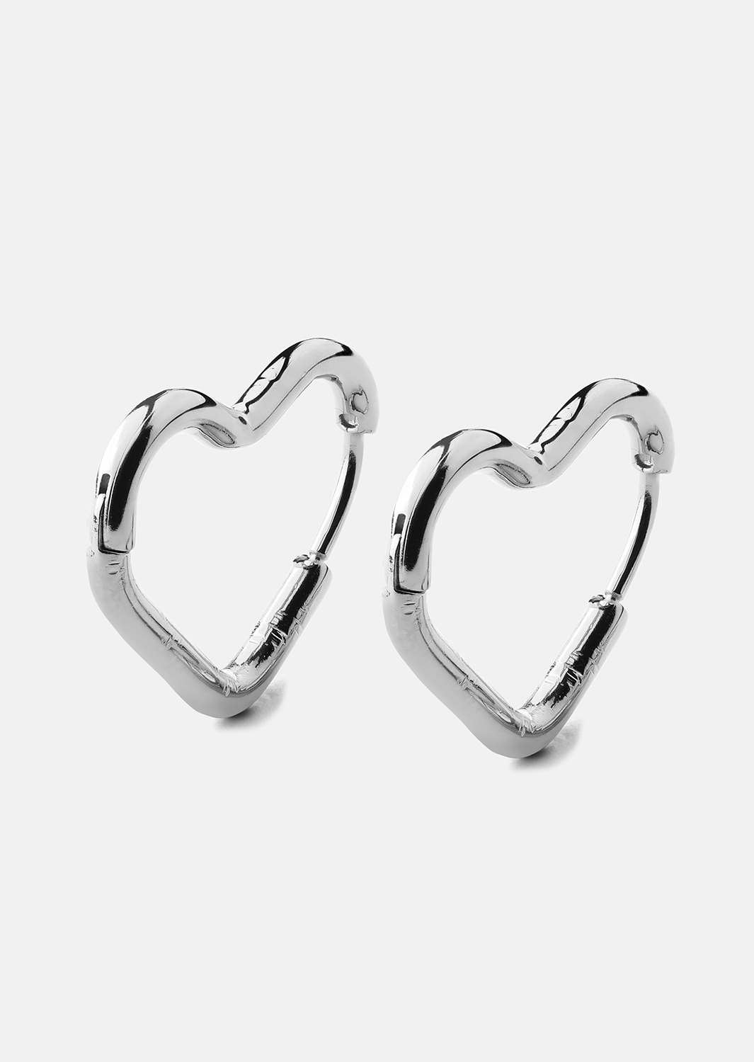 Örhänge Heart's Embrace - Silverpläterat