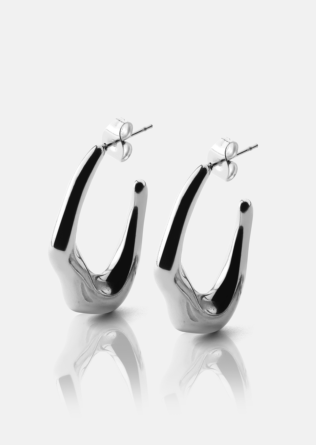 Örhänge Bold Drops - Silverpläterat
