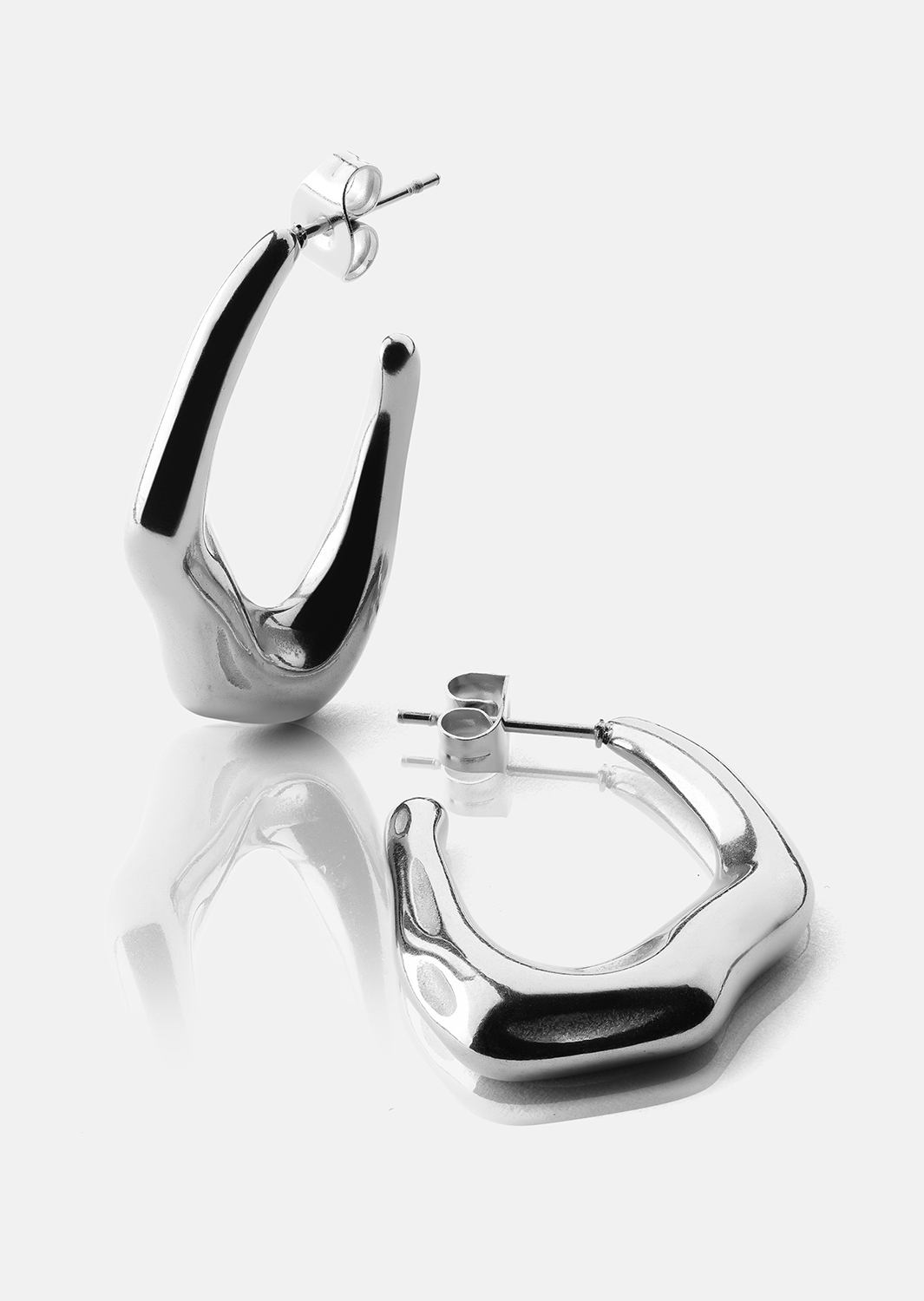 Örhänge Bold Drops - Silverpläterat