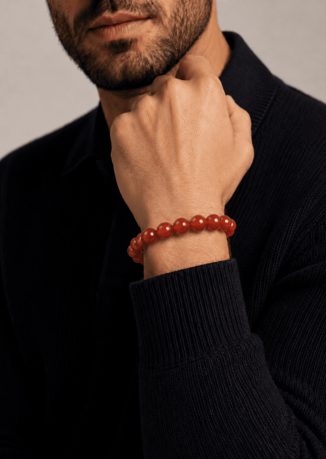Pärlarmband Crimson Aura