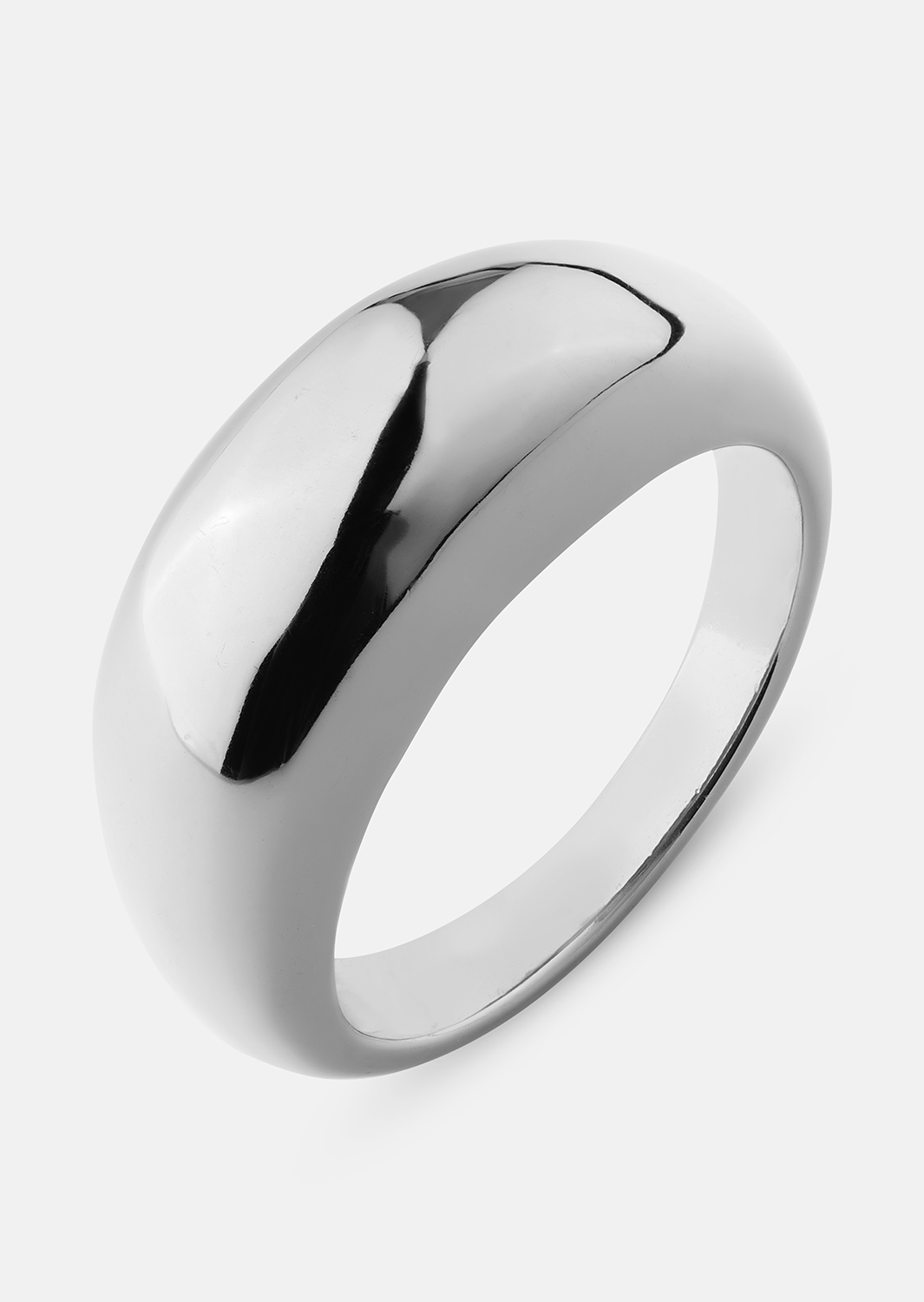 Golden Bold Ring - Silverpläterad