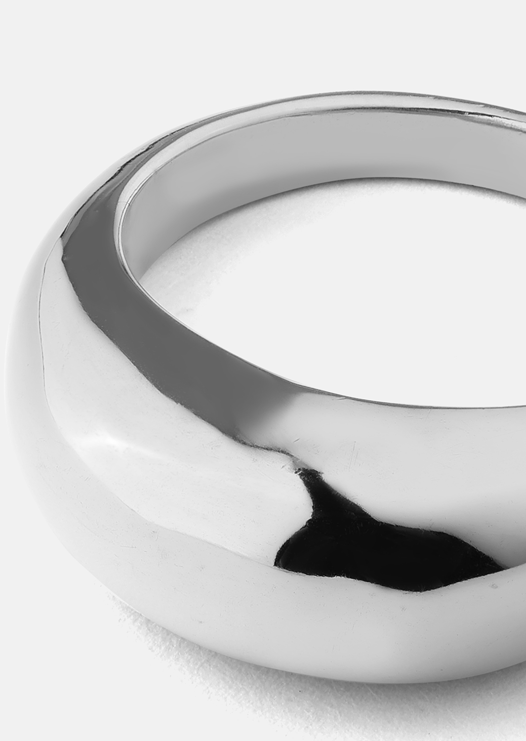Golden Bold Ring - Silverpläterad