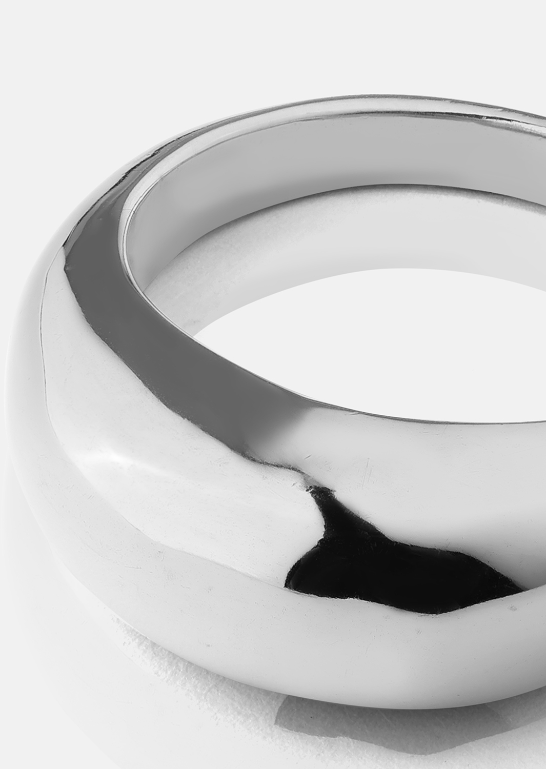 Golden Bold Ring - Silverpläterad