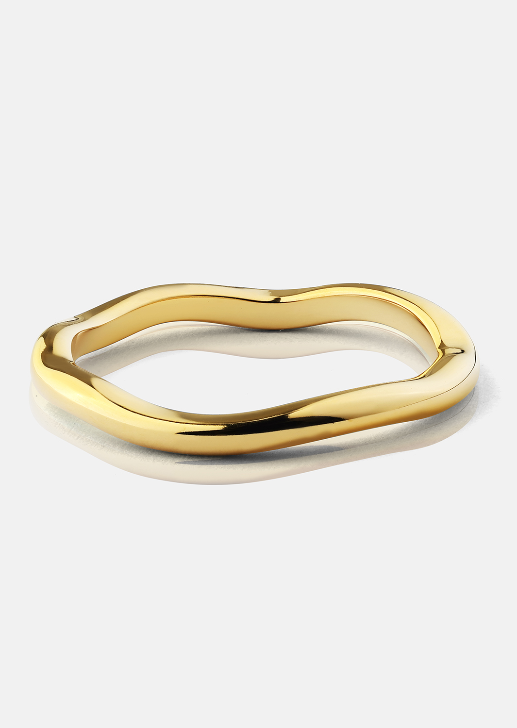 Ring Wave Gold- 18k Guldpläterad