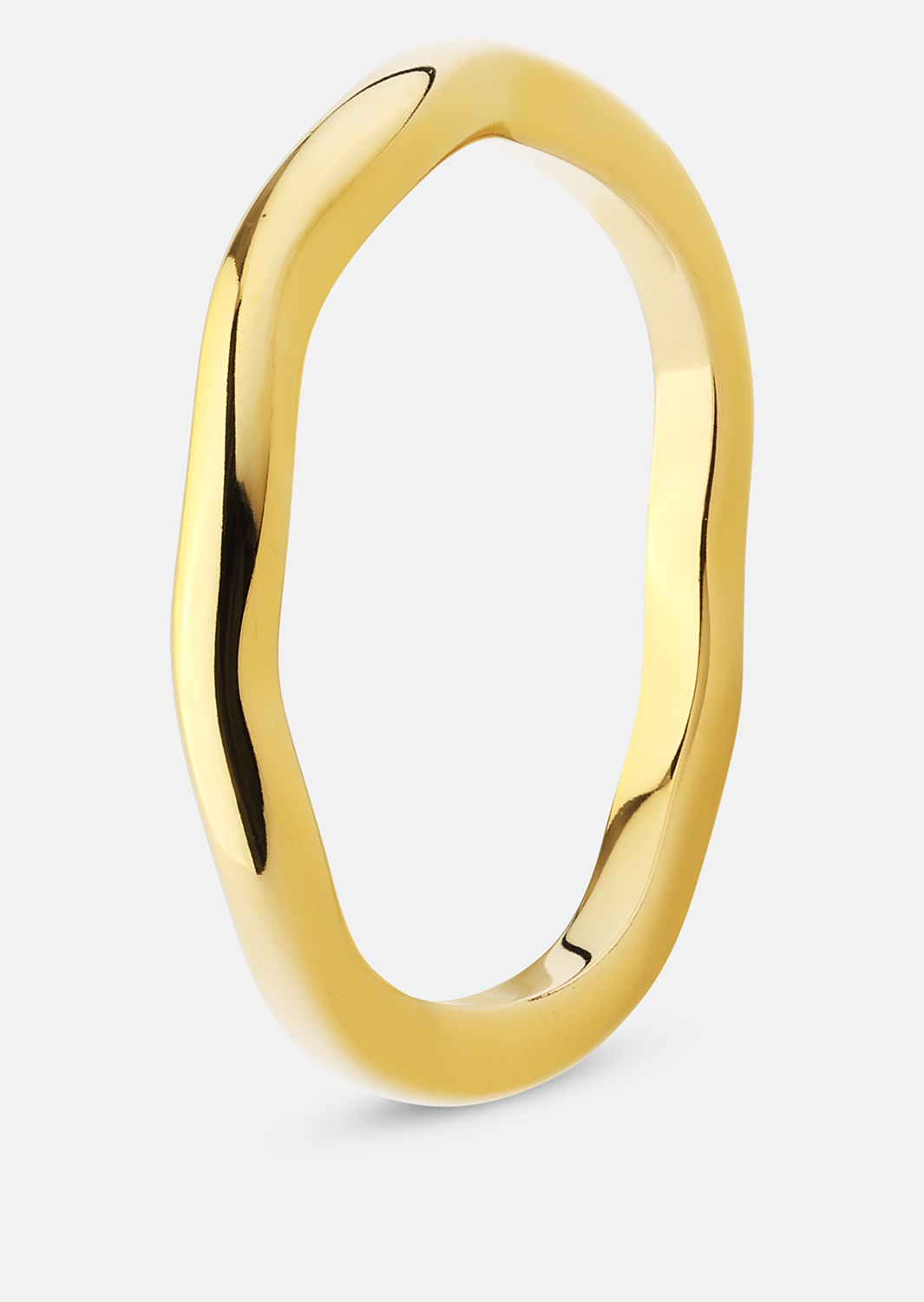 Ring Wave Gold- 18k Guldpläterad