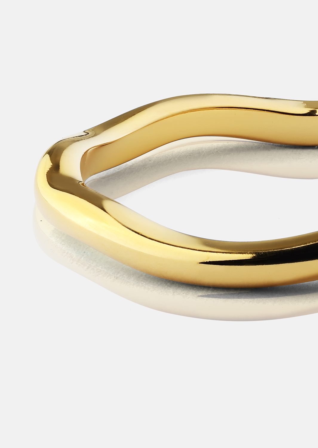 Ring Wave Gold- 18k Guldpläterad