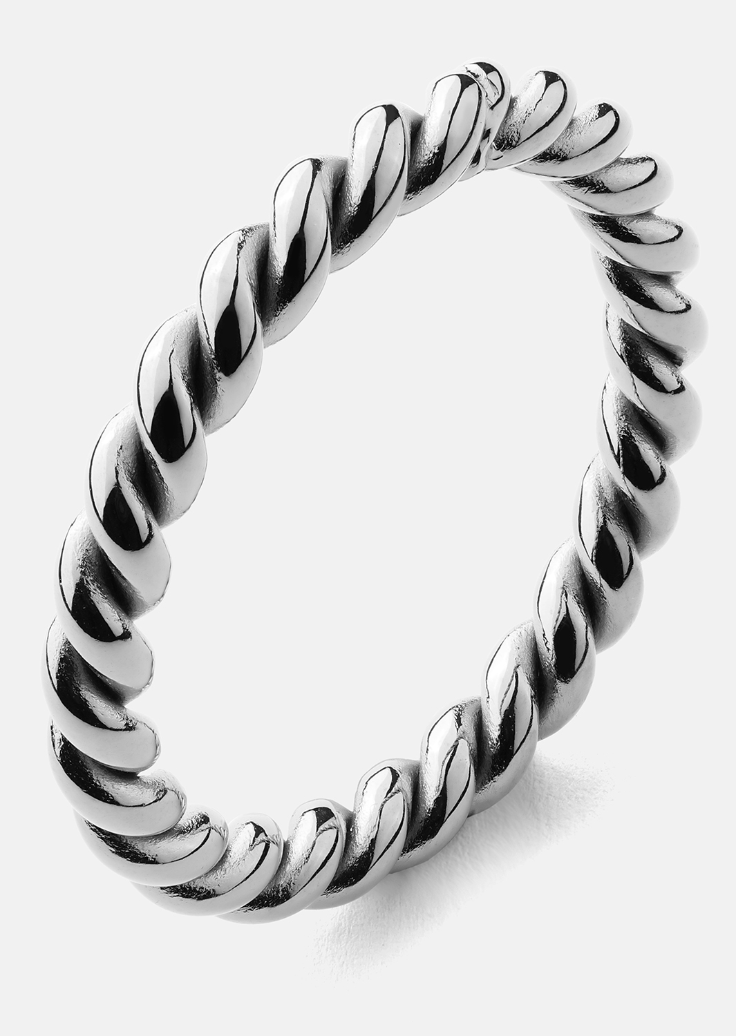 Ring Silver Twist - Silverpläterad