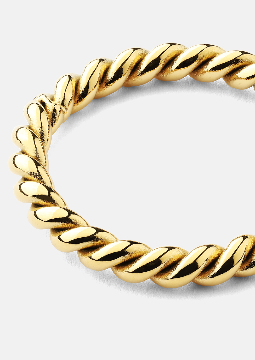 Ring Golden Twist - 18k Guldpläterad