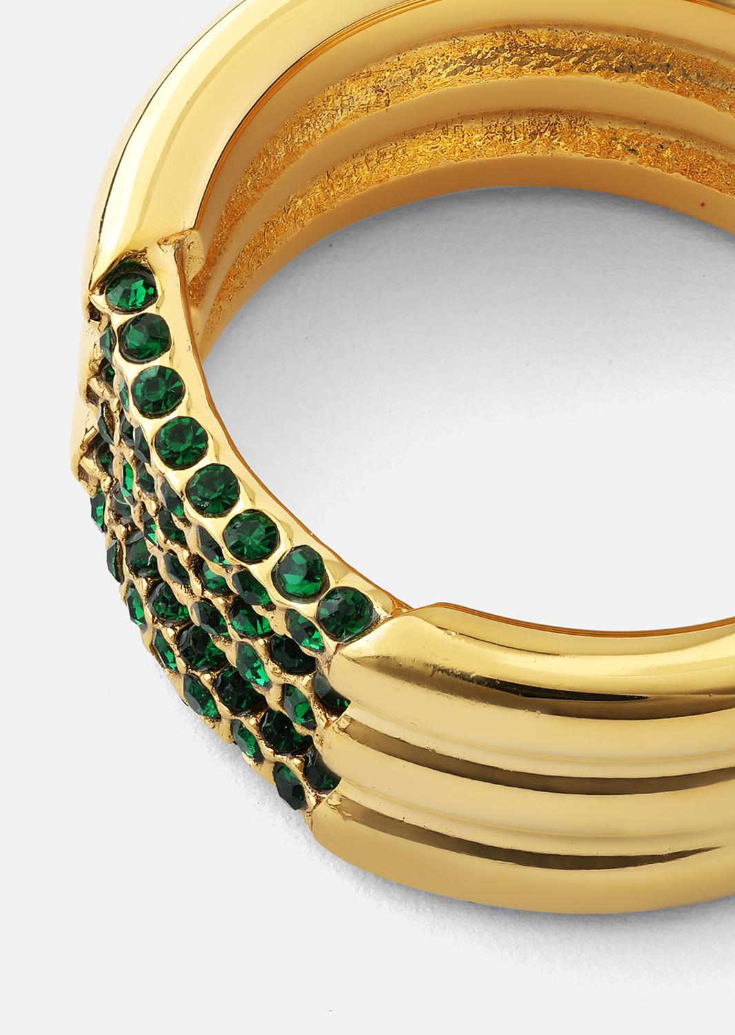 Ring Green Lumière- 18k Guldpläterad