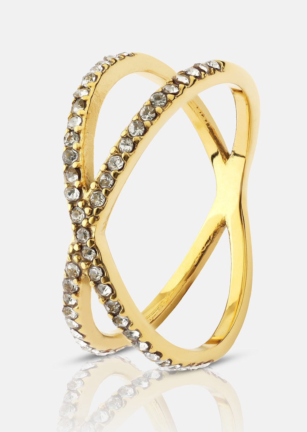 Ring Sparkle X - 18k Guldpläterad