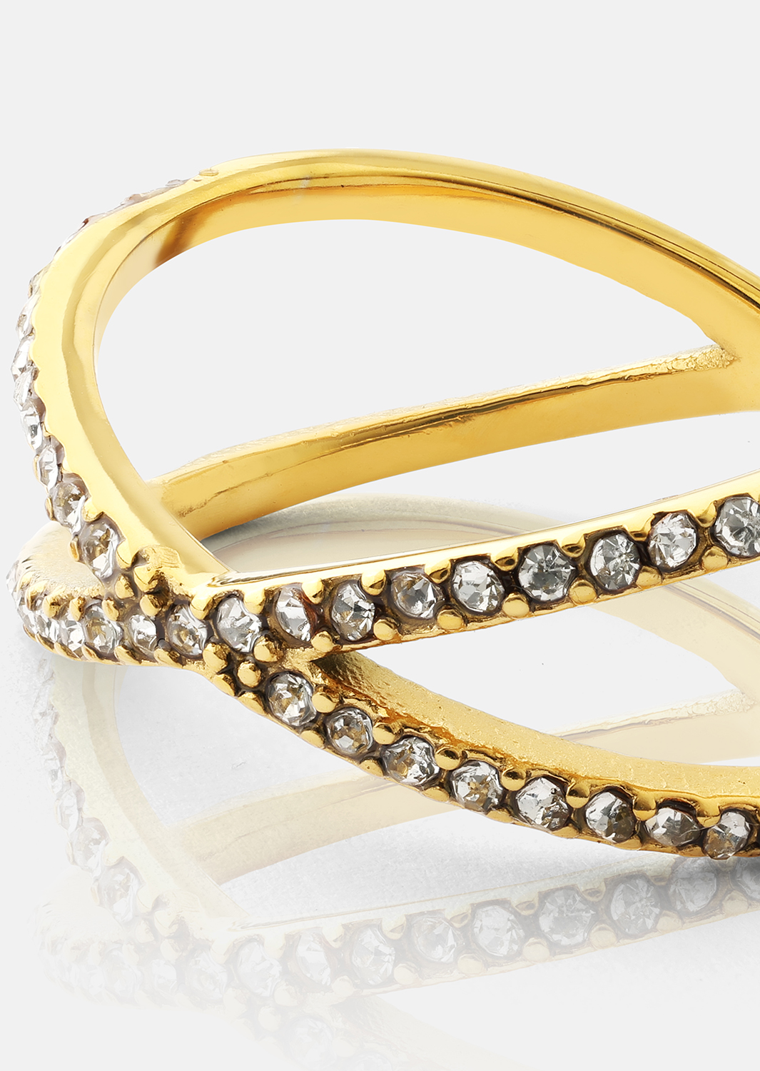 Ring Sparkle X - 18k Guldpläterad