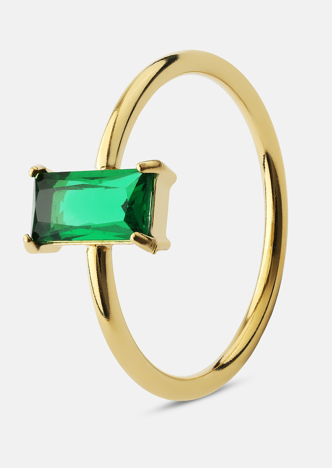 Ring Emeraldis - 18k Guldpläterad