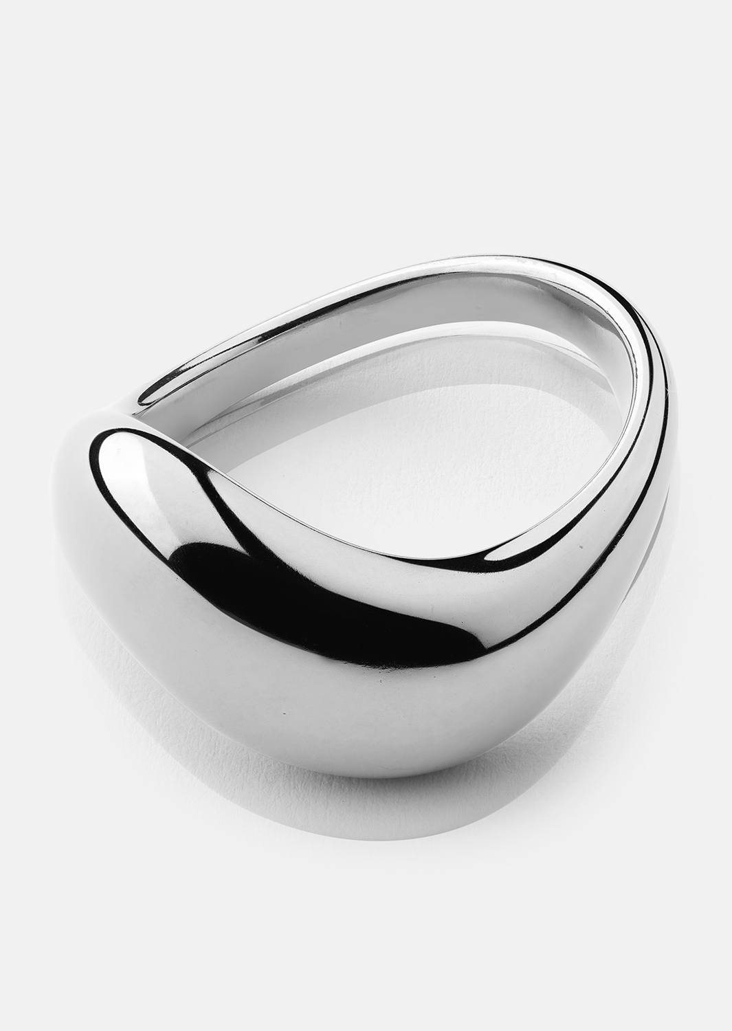 Ring Soft Curve - Silver Plated