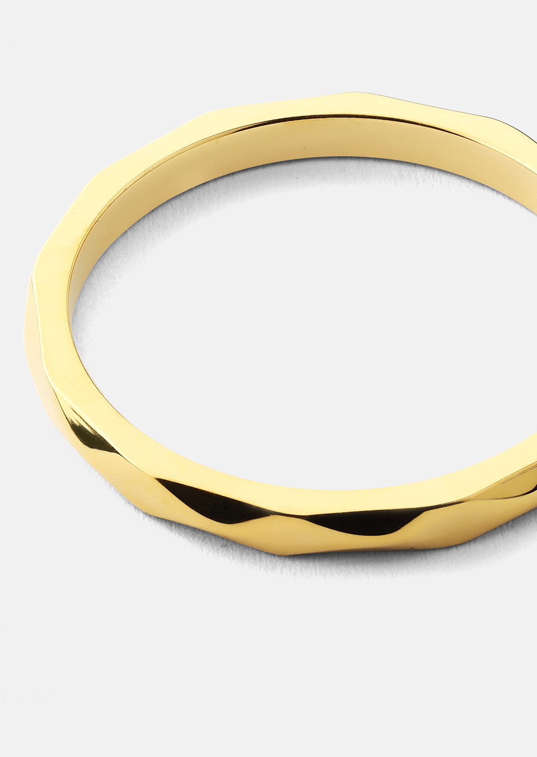 Ring Facet Gleam - 18k Guldpläterad