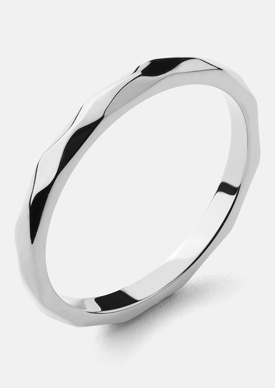 Ring Facet Gleam - Silver Plated