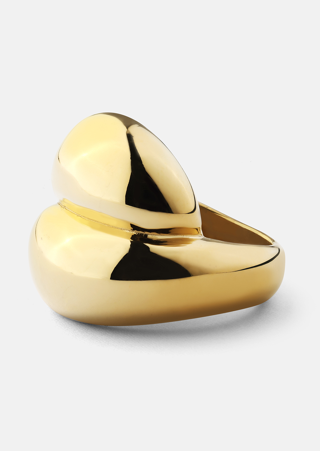 Ring Bold Flow - 18k Guldpläterad