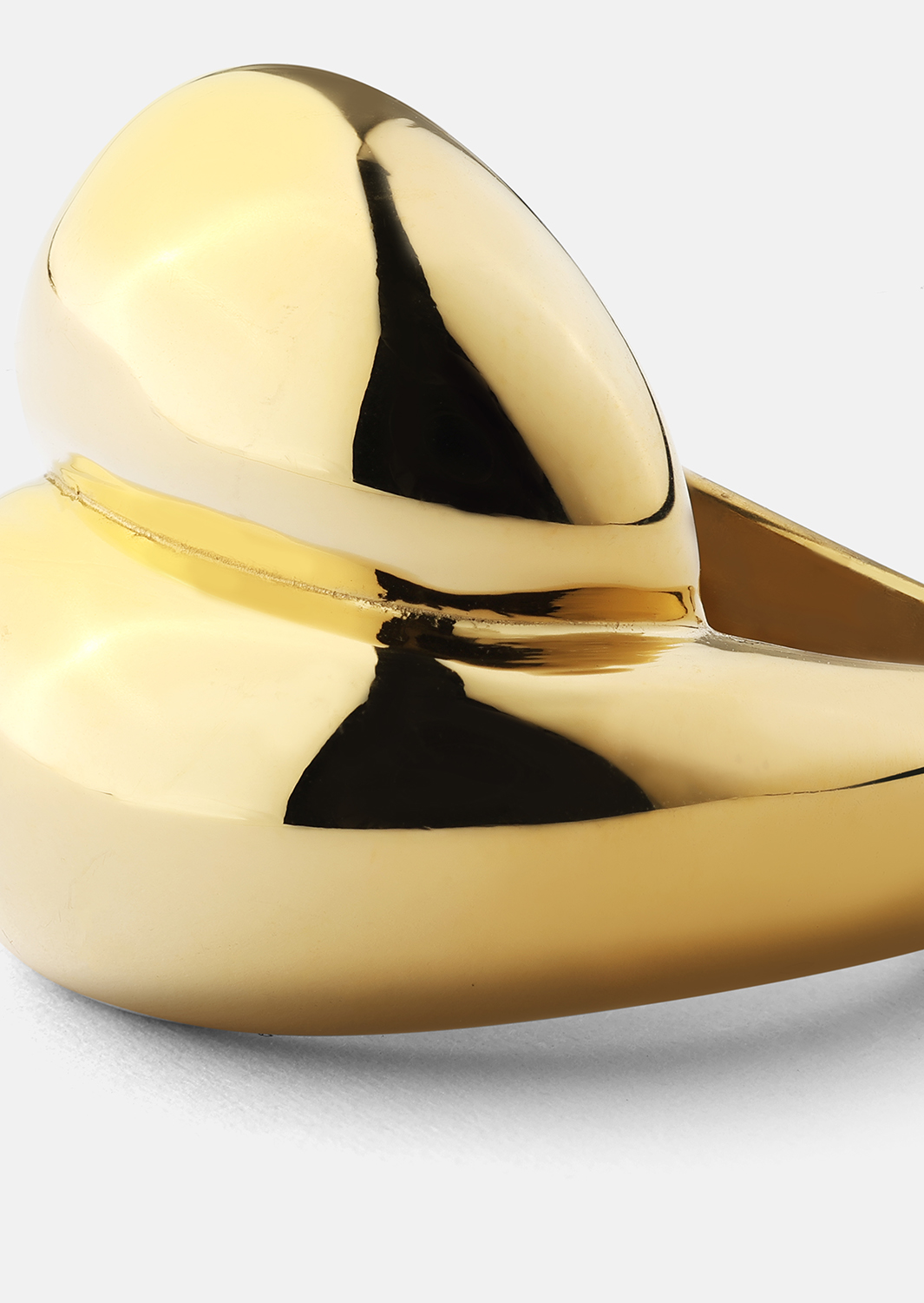 Ring Bold Flow - 18k Guldpläterad