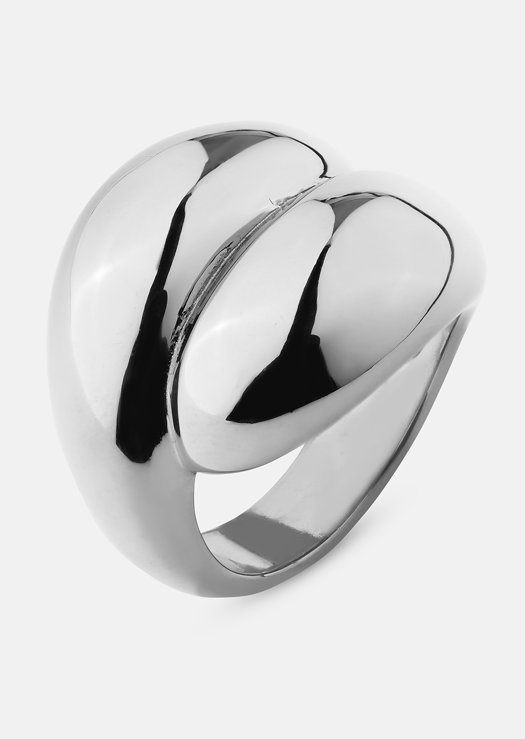 Ring Bold Flow - 18k Silverpläterad