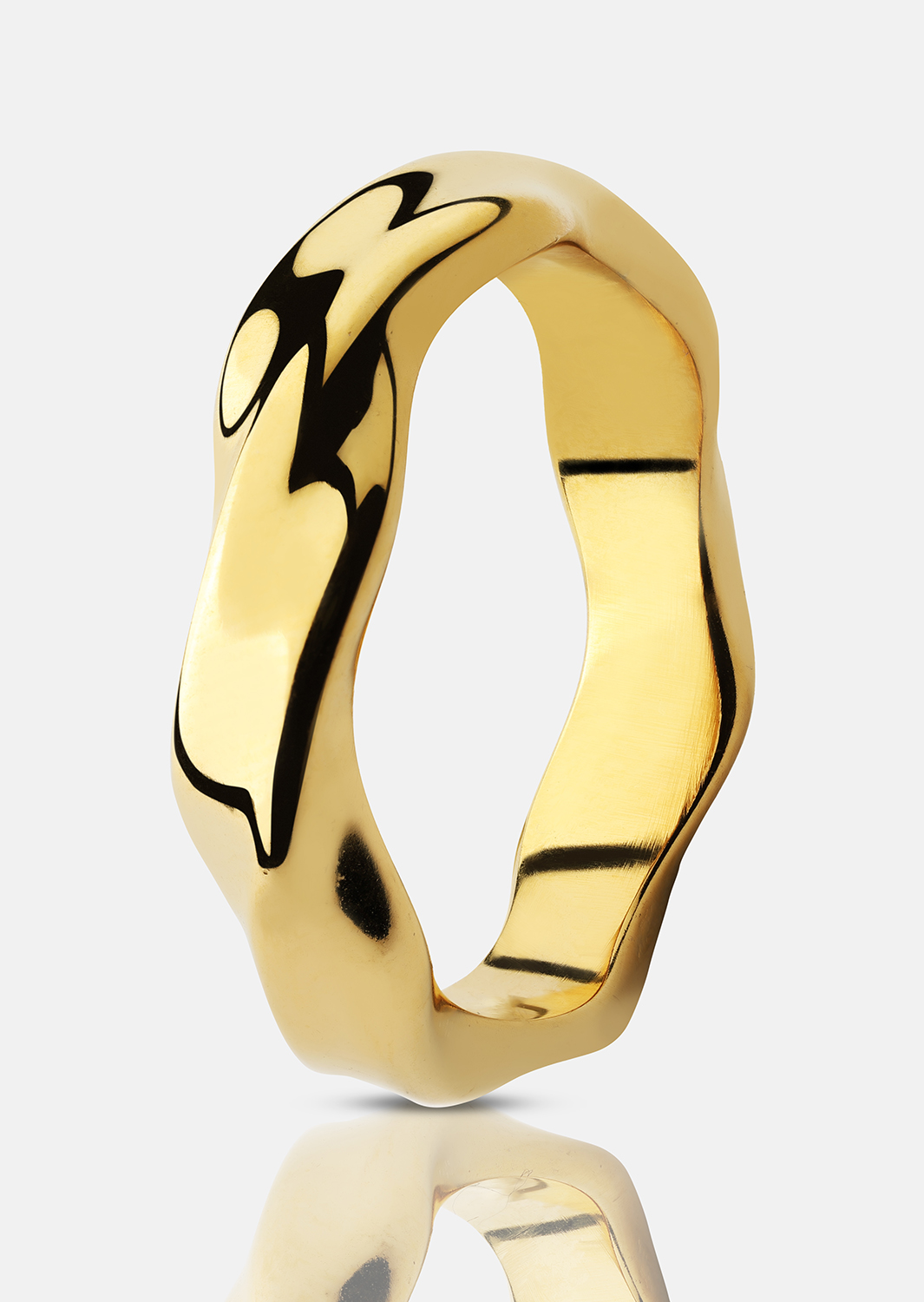 Ring Flow - 18k Guldpläterad