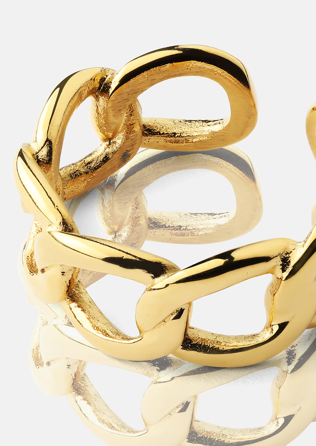 Ring Bold Chain - 18K Guldpläterad