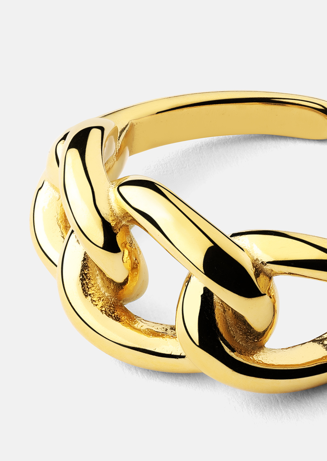Ring Golden Link - 18K Guldpläterad