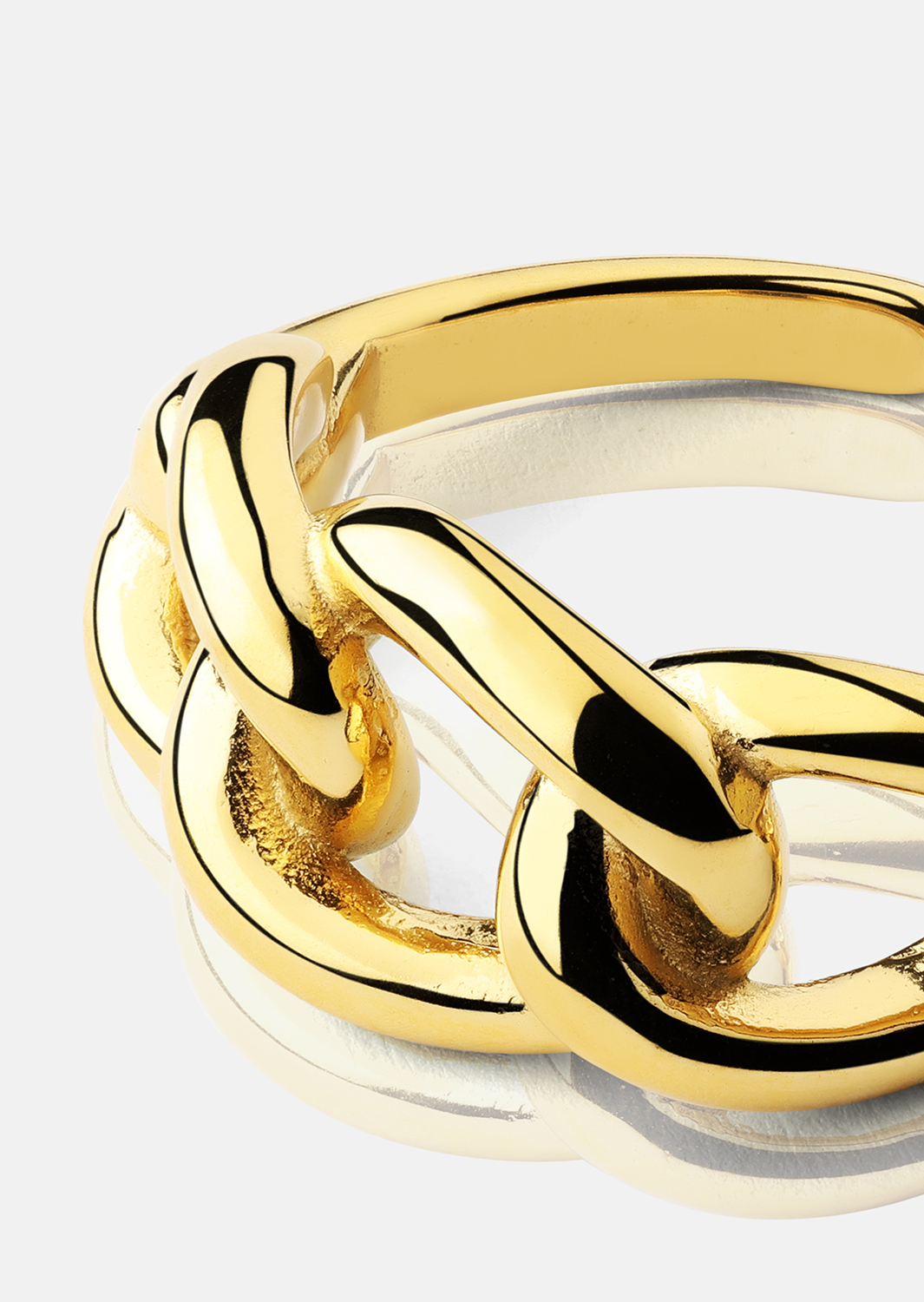 Ring Golden Link - 18K Guldpläterad